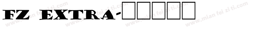 fz extra字体转换